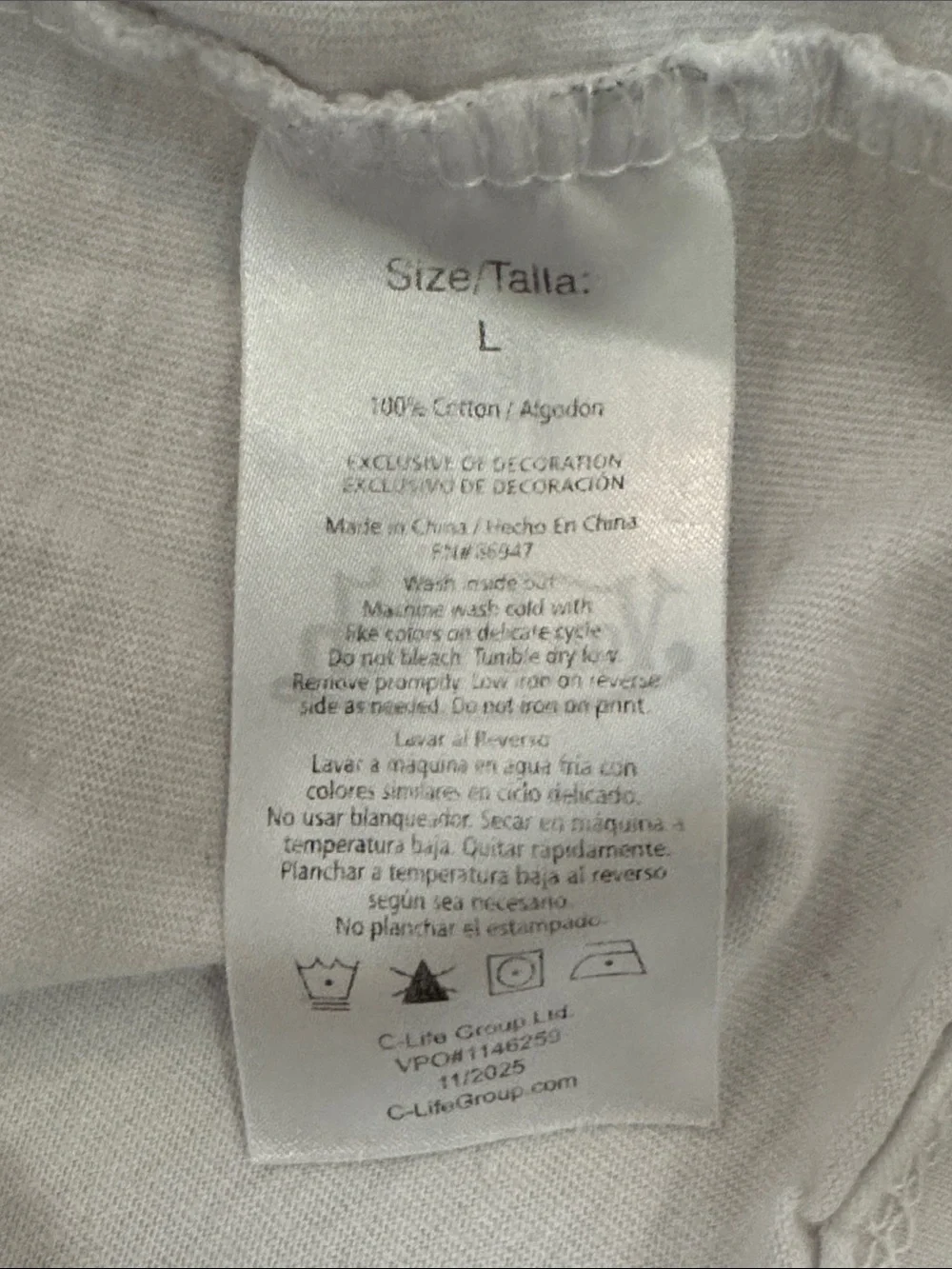 Von Dutch White Tee with Black Star Logo - Picture 6 of 7